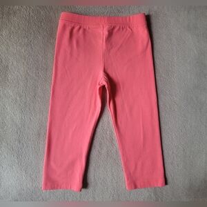 Gap Girl Neon Coral Cropped Leggings Size 5